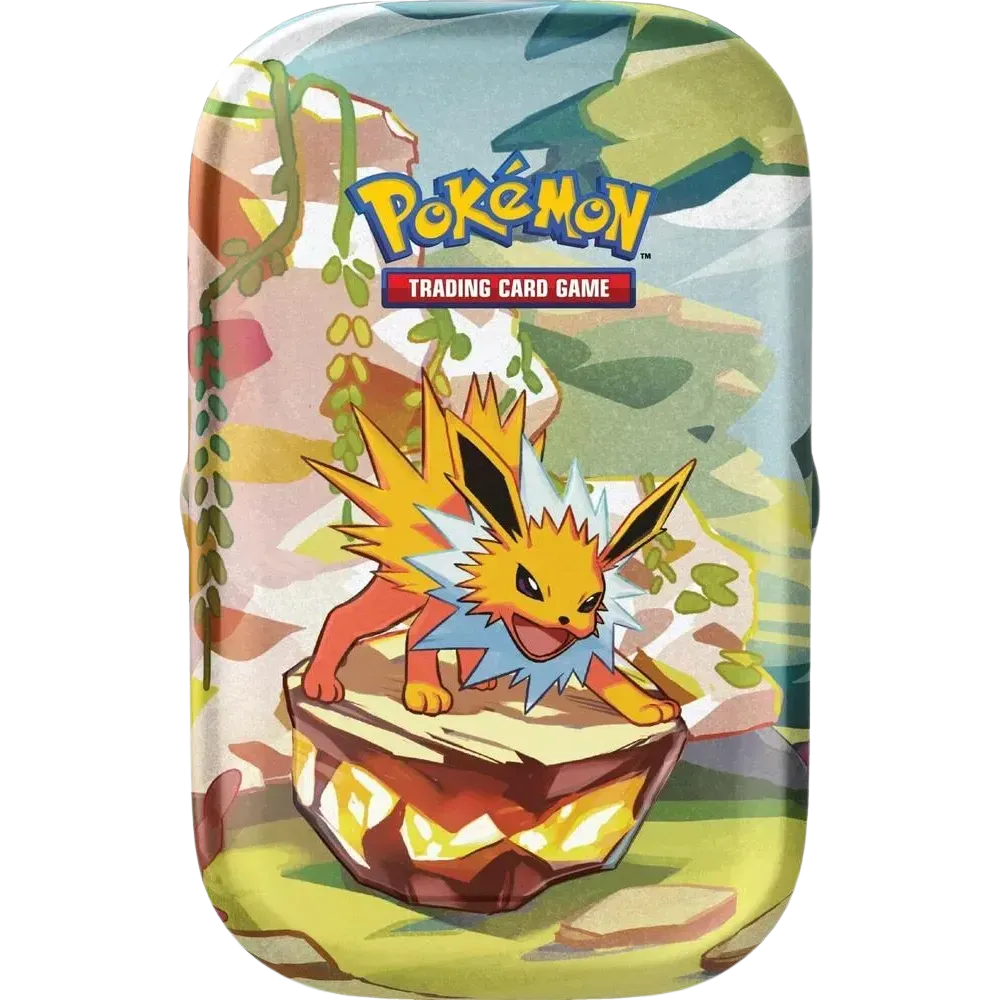 Prismatic Evolutions Jolteon Tin (Inglés)