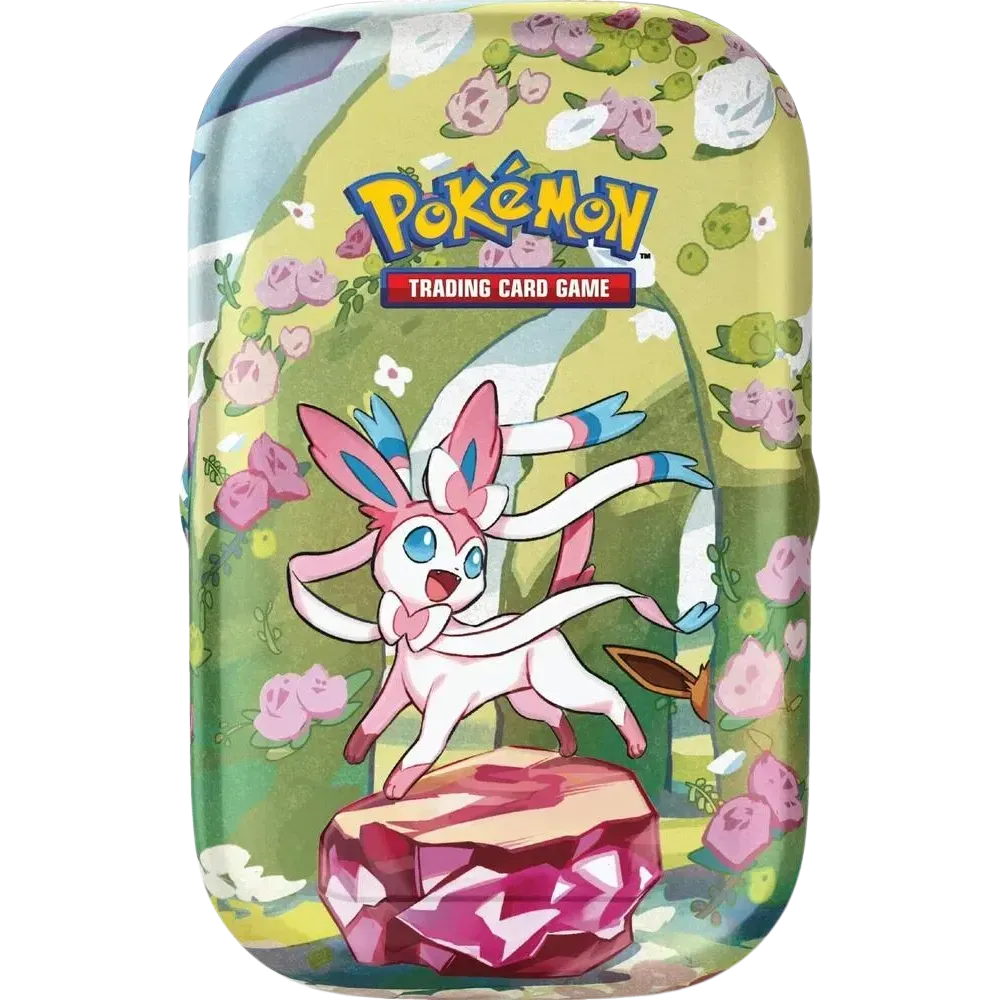 Prismatic Evolutions Sylveon Tin (Inglés)